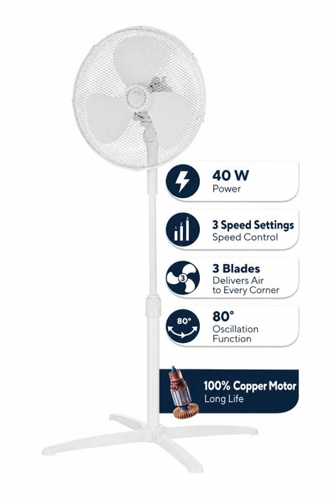 Kumtel Ventilador KTF-290 Blanco